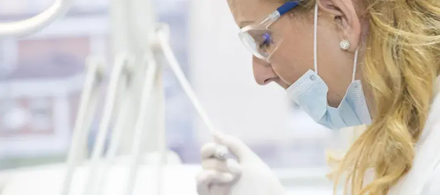 Clinician in a lab