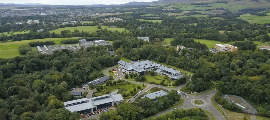 Aerial view of the Pentland Sicenc Park