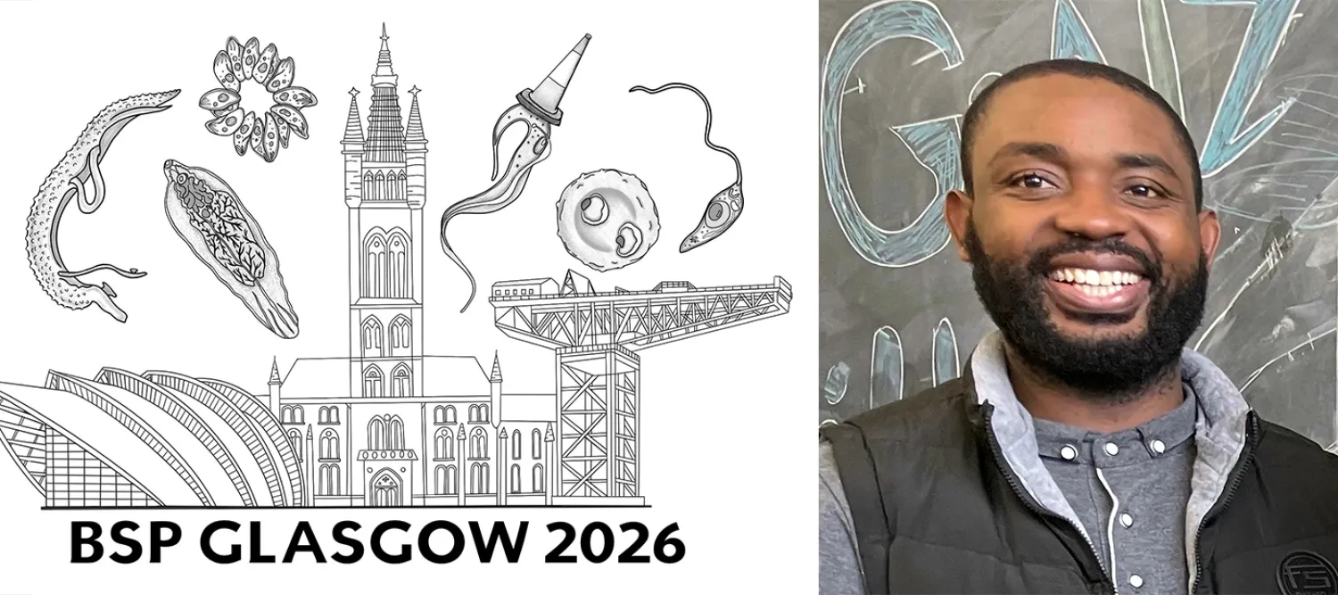 BSP meeting logo with photo of Kevin Kidambasi