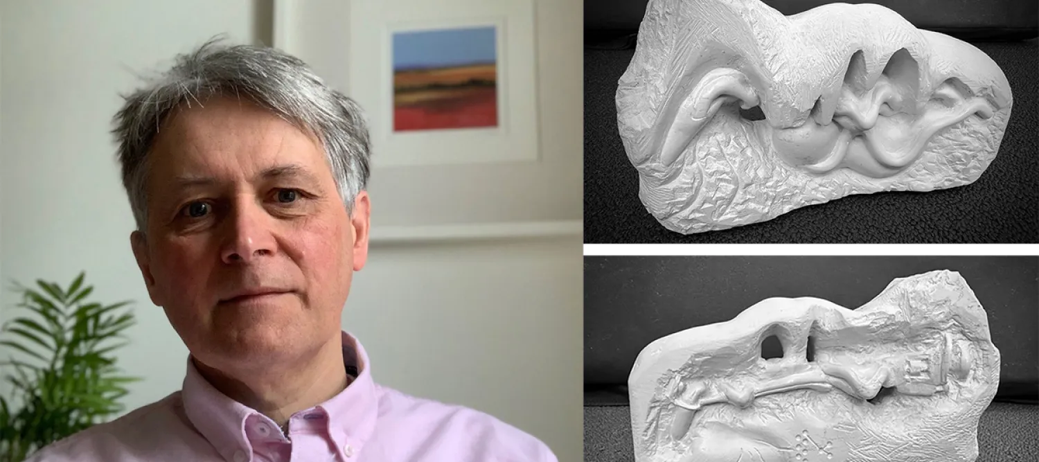 Keith Matthews with award