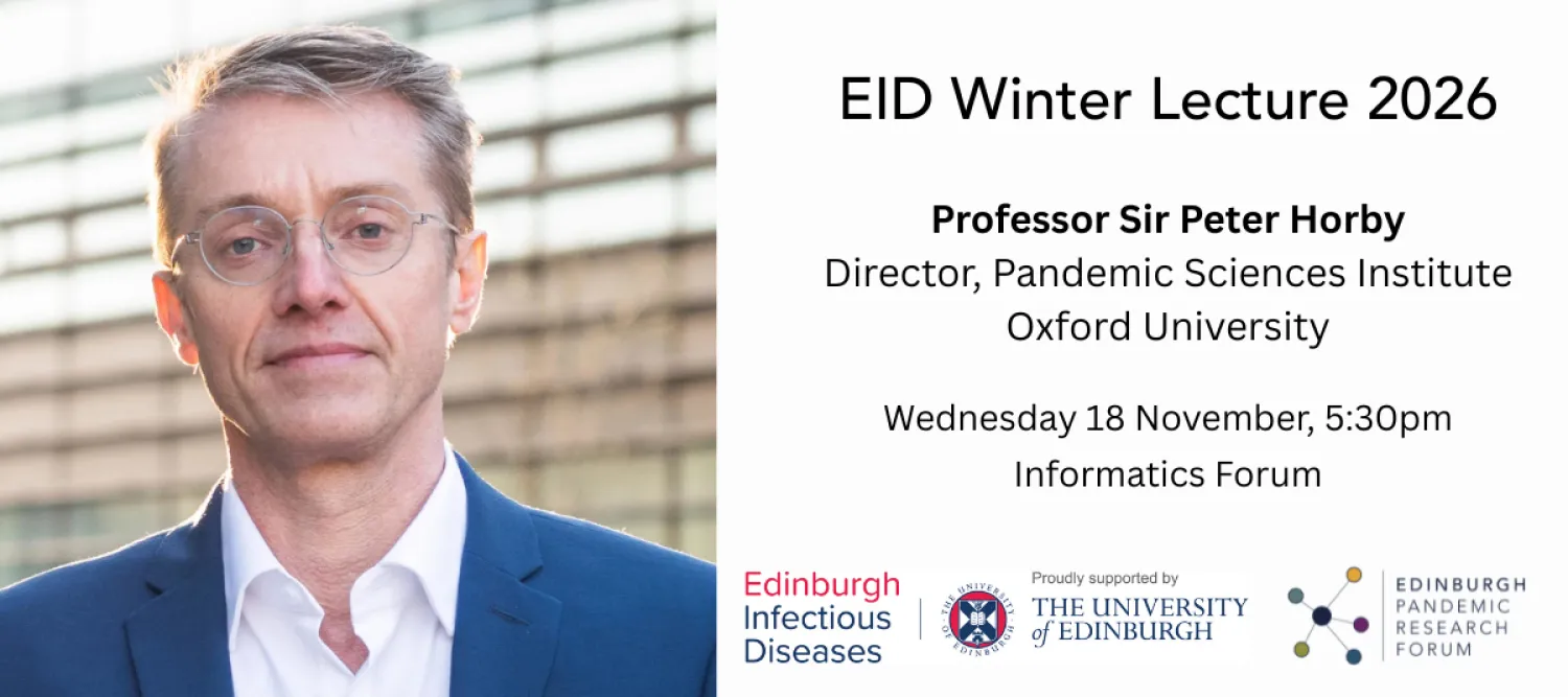 EID Winter Lecture 2026, Professor Sir Peter Horby