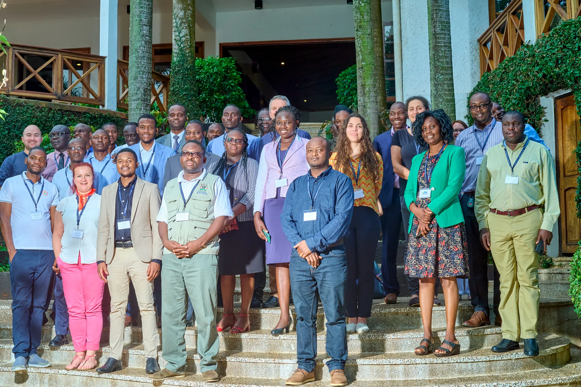 The UoE staff, Fleming Fund fellows, Mott MacDonald and beneficiary institutions representatives at the colloquium in Uganda