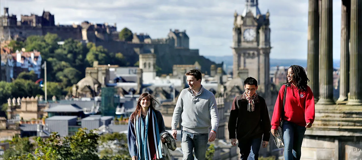 Students on Carlton Hill