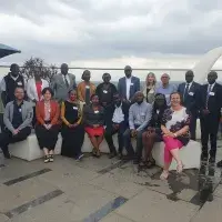 A group photo of the new Fleming Fund Fellows and team members in Kenya