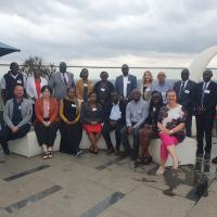 A group photo of the new Fleming Fund Fellows and team members in Kenya