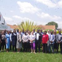 A group photo of the new Fleming Fund Fellows and team members in Malawi