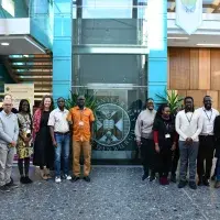 A group of Fleming Fund Fellows at the Vet School