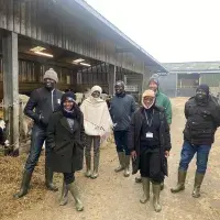 Fleming Fund Fellows at Langhill dairy farm