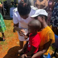  The very first child to be treated