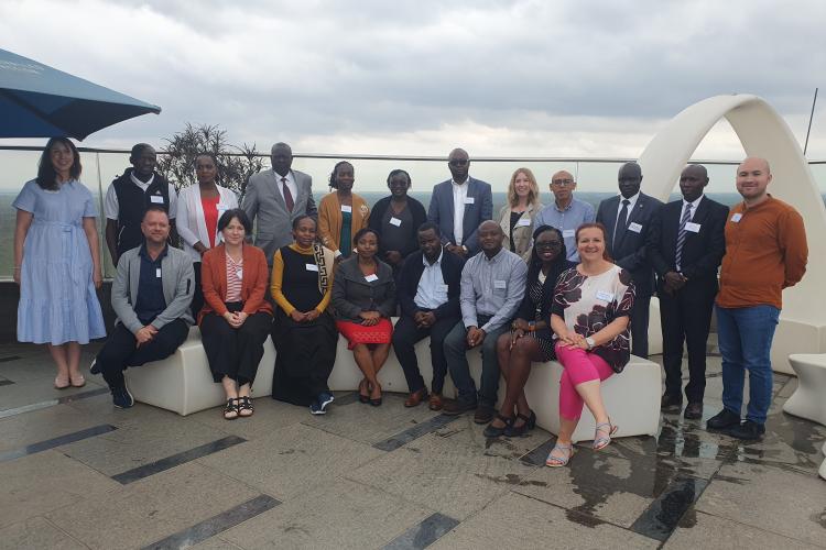 A group photo of the new Fleming Fund Fellows and team members in Kenya