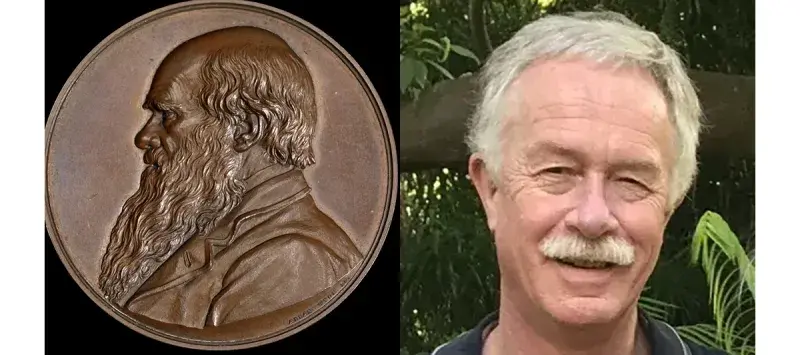 Picture of medal with Paul Sharp