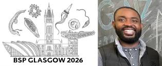 BSP meeting logo with photo of Kevin Kidambasi