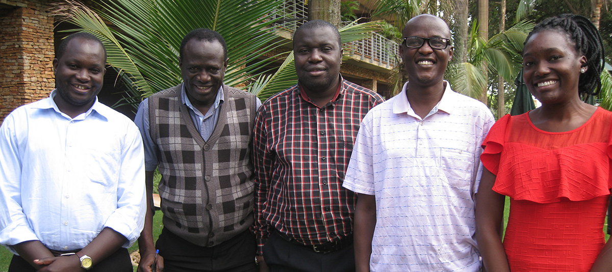 5 of the 6 Flmeing Fund fellows in Uganda