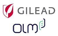 Logos of OLM and Gilead Sciences