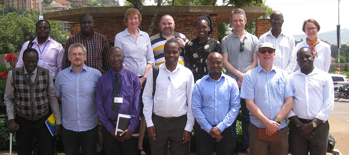 Fellows and mentors at Uganda Fleming Fund workshop
